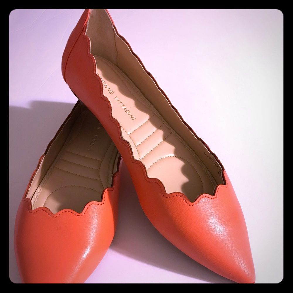 Adrienne Vittadini (Fox) Woman Coral Flat Shoes